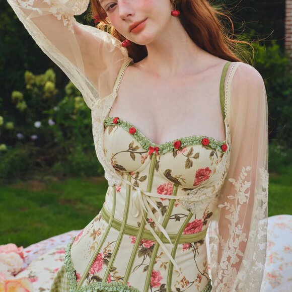 lacemade the fig corset large - Picture 1 of 6